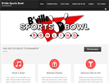 Tablet Screenshot of bvillesportsbowl.com